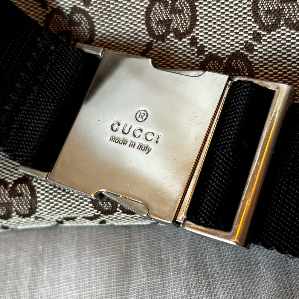 Gucci GG Monogram Double Pocket Belt Bag - Picture 6 of 16
